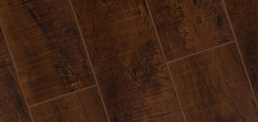 LUXURY COLLECTION Colonial Brown - 12mm Laminate Flooring by The Garrison Collection, Laminate, The Garrison Collection - The Flooring Factory